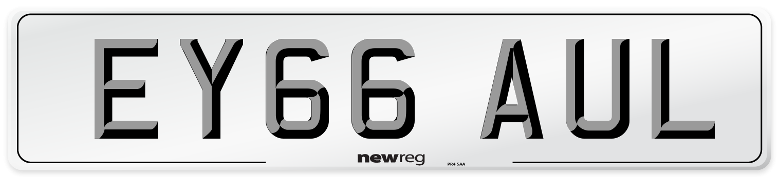 EY66 AUL Number Plate from New Reg